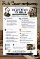 Vorschau - Merkblätter - Buchzusammenfassung – Der gute Mensch von Sezuan – Bertolt Brecht - Deckblatt