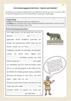 Vorschau - Arbeitsblätter - Gründungsmythos des Antiken Roms: Romulus und Remus (2fach differenziert) - Seite 1