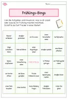 Vorschau - Arbeitsblätter - Bingo Frühling Grundschule – Freiarbeit Lernspiel | Frühlingswörter & Aktivitäten | Klasse 2–4 - Seite 1