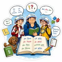 Vorschau - Arbeitsblätter - Der fliegende Klassenscooter Grammatikübungen - Deckblatt