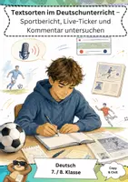 Vorschau - Arbeitsblätter - Fußball WM 2026, Deutsch Klasse 7/8 - Deckblatt
