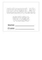Vorschau - Mal- und Bastelvorlagen - Irregular verbs – interaktives Flipbook (unregelmäßige Verben) | Bastelvorlage - Seite 1