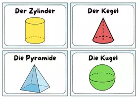 Vorschau - Stationenlernen - Übungskartei: Geometrische Körper mit 12 Übungskarten - Seite 2