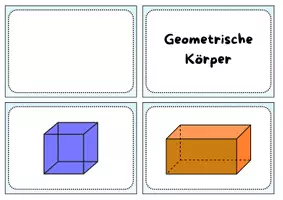 Vorschau - Stationenlernen - Übungskartei: Geometrische Körper mit 12 Übungskarten - Seite 3