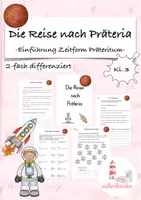 Vorschau - Stundenentwürfe - Einführung Zeitform Präteritum - Die Reise nach Präteria - Deckblatt