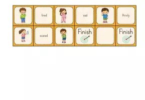 Vorschau - Spiele - Feelings and Emotions Domino Englisch I Vocabulary Game I ESL/EFL - Seite 2