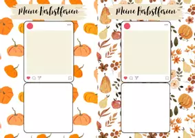 Vorschau - Anderer Materialtyp - Meine Herbstferien Erzählungen - Instagrampost - Deckblatt