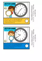 Vorschau - Arbeitsblätter - Rechenkartei: Zeitspanne berechnen - Uhrzeiten und Zeitspannen üben #rabattraketenzusalevester25 - Seite 3
