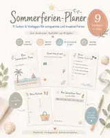 Vorschau - Arbeitsblätter - Sommerferien Planer – 9 Arbeitsblätter für Schuljahresende, Klassenstunde & Deutschunterricht - Deckblatt
