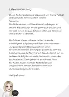 Vorschau - Arbeitsblätter - Fußball Rechenspaziergang Klasse 1 / 2 mit Zehnerübergang - Seite 1