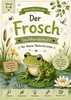 Vorschau - Arbeitsblätter - Der Frosch-Sachkundeheft mit Quiz, Forschungsauftrag & Lösungen | Grundschule Klasse 1-4 - Deckblatt