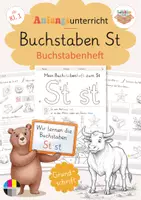 Vorschau - Arbeitsblätter - Anfangsunterricht: Buchstabeneinführung St - Buchstabenheft (Klasse 1) - Deckblatt