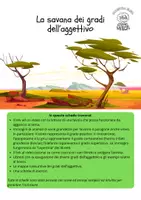 anteprima - Materiale di supporto/inclusione - La savana dei gradi dell’aggettivo qualificativo - Pagina di copertina