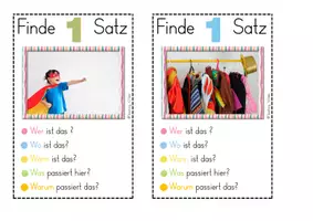 Vorschau - Bildkarten - Sätze schreiben - zu 100 Bildimpulsen - Seite 1