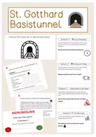Vorschau - Stundenentwürfe - St. Gotthard Basistunnel - Deckblatt