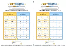 Vorschau - Arbeitsblätter - Ping-Pong Mathematik kostenlos testen: Kopfrechnen in Partnerarbeit - Seite 2