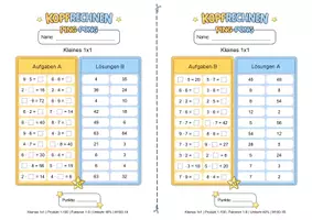 Vorschau - Arbeitsblätter - Ping-Pong Mathematik kostenlos testen: Kopfrechnen in Partnerarbeit - Seite 3