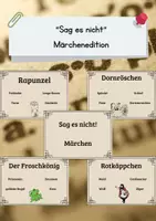 Vorschau - Spiele - "Sag es nicht" – Märchenedition | Sprachförderung, Wortschatz & Kommunikation - Deckblatt