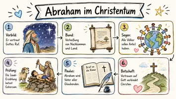Vorschau - Arbeitsblätter - Arbeitsblätter zum Thema "Welche Bedeutung hat die Geschichte von Abraham im Christentum?" + Lösung & MP3 + Mindmap + Infografik - Seite 1
