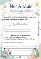 Vorschau - Arbeitsblätter - Schuljahresende: Mein Schuljahr - Seite 1