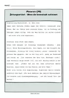 Vorschau - Arbeitsblätter - Argumentatives Schreiben und Textverständnis Thema Autofreie Innenstädte - im Stil der Abschlussprüfung 2027 RS BW - Seite 1