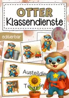 Vorschau - Anderer Materialtyp - Otterklasse Klassendienste Klassentier Otter - Deckblatt