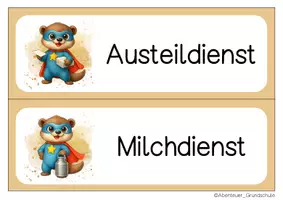 Vorschau - Anderer Materialtyp - Otterklasse Klassendienste Klassentier Otter - Seite 3