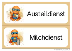 Vorschau - Anderer Materialtyp - Oktopusklasse Klassendienste Klassentier Oktopus - Seite 3