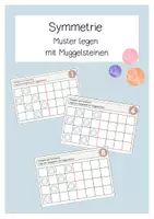 Vorschau - Arbeitsblätter - Symmetrie - Muster legen mit Muggelsteinen - Deckblatt
