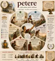 Vorschau - Arbeitsblätter - Lernkompass Bedeutungen petere - viele Wege, eine Idee - Deckblatt