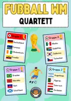 Vorschau - Spiele - Fußball WM 2026 Quartett: Länder & Flaggen (Spiel Grundschule) - Deckblatt