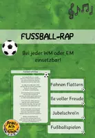 Vorschau - Stundenentwürfe - Fußball-Rap - Ein Rap zur Fußball WM 2026 ~ Grundschule Musik - Deckblatt