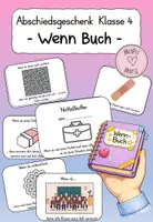Vorschau - Anderer Materialtyp - Abschiedsgeschenk Klasse 4 – Wenn-Buch | Erinnerung an die Grundschulzeit - Deckblatt
