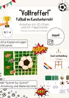 Vorschau - Stundenentwürfe - "Volltreffer!" | Fußball WM 2026 | Fußball im Kunstunterricht (Klasse 1-4) - Deckblatt