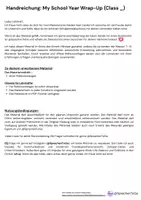 Vorschau - Arbeitsblätter - Englisch School Year Reflection - Arbeitsblatt - Klasse 7-12 - Seite 1