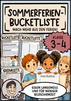 Vorschau - Arbeitsblätter - Schuljahresende Bucketliste - Deckblatt