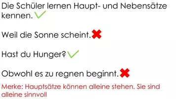 Vorschau - Stundenentwürfe - Präsentation zu Haupt und Nebensätze - Seite 2