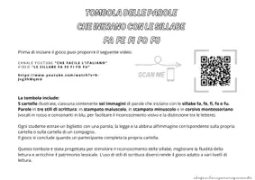 anteprima - Giochi - SILLABE FA FE FI FO FU – TOMBOLA PAROLE - Pagina 1