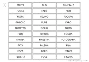 anteprima - Giochi - SILLABE FA FE FI FO FU – TOMBOLA PAROLE - Pagina 3
