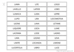 anteprima - Giochi - SILLABE LA LE LI LO LU – TOMBOLA PAROLE - Pagina 3