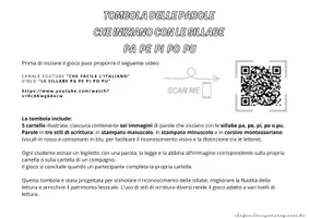 anteprima - Giochi - SILLABE PA PE PI PO PU – TOMBOLA PAROLE - Pagina 1
