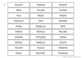 anteprima - Giochi - SILLABE PA PE PI PO PU – TOMBOLA PAROLE - Pagina 3