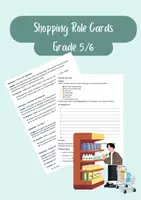 Vorschau - Arbeitsblätter - Shopping Role Cards Klasse 5 und 6 - Deckblatt