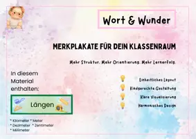 Vorschau - Poster - Merkplakate zum Thema Längen - Seite 1