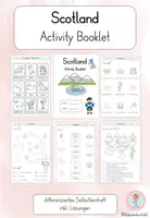 Vorschau - Arbeitsblätter - Scotland Activity Booklet Englisch I Schottland Selbstlernheft - Deckblatt