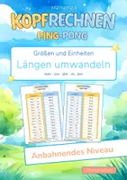 Vorschau - Arbeitsblätter - Größen und Einheiten umrechnen | Komplettpaket | Mathematik Ping-Pong - Seite 1