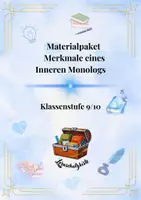 Vorschau - Unterrichtsreihen - Materialpaket „Der Innere Monolog“ - Deckblatt