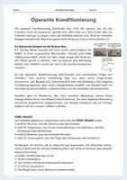 Vorschau - Arbeitsblätter - Operante Konditionierung – Skinner-Box und SORC-Modell - Seite 1