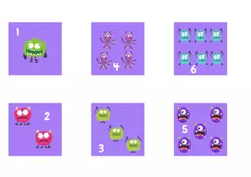Vista previa - Juegos / Gamificación - Matemáticas manipulativas. Cuenta monstruos - página 1