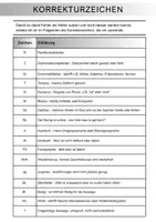 Vorschau - Klassenarbeiten - Erklärung Korrekturzeichen Deutsch - Seite 1